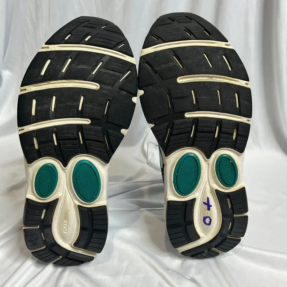 Brooks Dyad 10‎ Running Shoes Womens Size 7 Black Teal Athletic Sneakers